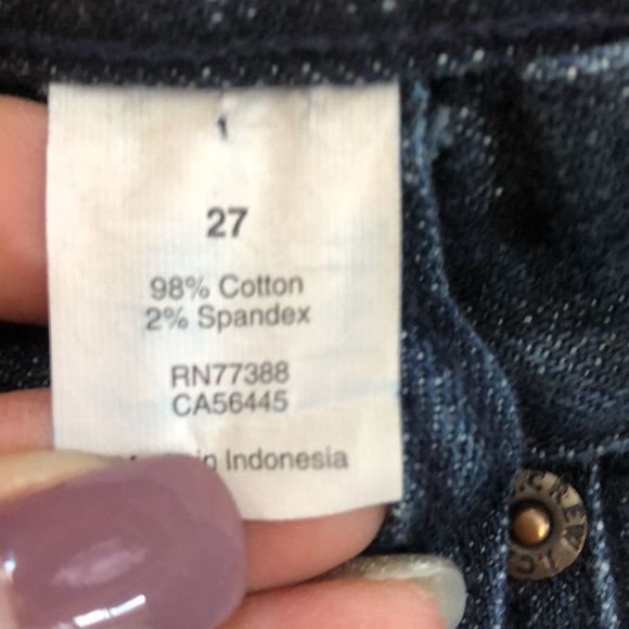 J.Crew women's dark wash straight jeans size 27 - Picture 3 of 8